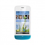Nokia C5-03 WHITE/PETROL BLUE