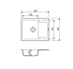 Adamant Minima 615x495x200мм сірий 1824296902304 - купити в інтернет-магазині Техностар