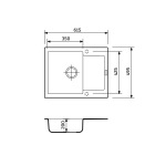 Adamant Minimal 615x495x200мм Old stone (1824296102310) - купити в інтернет-магазині Техностар