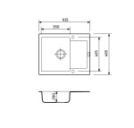 Adamant Minimal 615x495x200мм чорний 1824296902303 - купити в інтернет-магазині Техностар