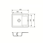 Adamant Minimal 615x495x200мм графіт 1824296912313 - купити в інтернет-магазині Техностар