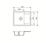 Adamant Minimal 615x495x200мм сірий 1824296912304 - купити в інтернет-магазині Техностар
