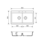 Adamant Similar 885x505x230 графіт 4824296106513 - купити в інтернет-магазині Техностар
