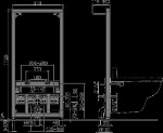 AlcaPlast Монтажная рама для биде 510x100x1120 A105/1120 - купити в інтернет-магазині Техностар