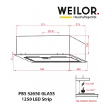 WEILOR WEILOR PBS 52650 GLASS BG 1250 LED Strip - купити в інтернет-магазині Техностар