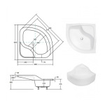 Besco OLIVER 80Х80Х21 II - купити в інтернет-магазині Техностар