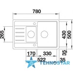 Blanco LEGRA 6S COMPACT 521302 антрацит - купити в інтернет-магазині Техностар