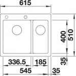 Blanco PLEON 6 Split  антрацит  521689 - купити в інтернет-магазині Техностар