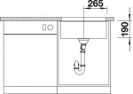 Blanco SUBLINE 500-U серый беж 523439 - купити в інтернет-магазині Техностар