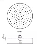 Bossini I00596000094005 COSMO, BRUSHED NICKEL - купити в інтернет-магазині Техностар