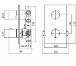 Bossini Z00002000094005 TEO LINE, BRUSHED NICKEL - купити в інтернет-магазині Техностар