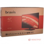 Bravis LED-42E6000 Smart + T2 black - купити в інтернет-магазині Техностар