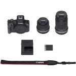 Canon EOS R50 + RF-S 18-45 IS STM + RF-S 55-210 IS STM Black 5811C034 - купити в інтернет-магазині Техностар