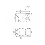 Cersanit 820 KADDA MIITO 010 3/6 сидіння із поліпропілену K33-005 - купити в інтернет-магазині Техностар