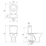 Cersanit PRESIDENT 020 (сидение дюропласт) 3/6 - купити в інтернет-магазині Техностар