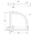 Cersanit Піддон TAKO 90х90х16х6, напівкруглий+панель - купити в інтернет-магазині Техностар