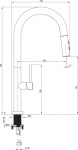 Deante Olfato ZPO_D10A + змішувач BQO_D72M титан (ZPOED10A) - купити в інтернет-магазині Техностар