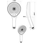 Devit 120760 Душовий набір з 3 режимами, хром (1 сорт) - купити в інтернет-магазині Техностар