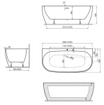 Devit 17080140 Optima Plus 170x80 см  + сифон - купити в інтернет-магазині Техностар