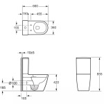 Devit 3010510 DO IT безобідковий з кришкою soft-close, Vortex Flush - купити в інтернет-магазині Техностар