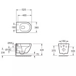 Devit 3810830 Aero  soft-close, Vortex Flush, білий глянець - купити в інтернет-магазині Техностар