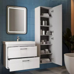 Devit 454170W Urbanis Пенал універсальний 170 см з чорними ручками, білий (1 сорт) - купити в інтернет-магазині Техностар