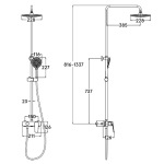 Devit 5070070 ACQUA Душова система зі змішувачем д/душу, хром (1 сорт) - купити в інтернет-магазині Техностар