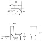 Devit 5810020 Life з кришкою soft-close безобідковий, Vortex Flush - купити в інтернет-магазині Техностар