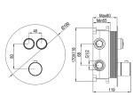 Devit D114124010011BN Flow, brushed nickel - купити в інтернет-магазині Техностар