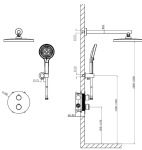 Devit D117125011111BN Flow, brushed nickel - купити в інтернет-магазині Техностар
