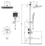 Devit D117134011221BN Flow, brush nickel - купити в інтернет-магазині Техностар