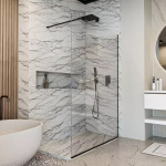 Devit DSN120200B Style New Душове огородження Walk-In 1200x2000, чорний мат (1 сорт) - купити в інтернет-магазині Техностар