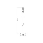 Duravit WAVE (WA5250000070) Stainless steel Brushed - купити в інтернет-магазині Техностар