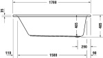 Duravit Ванна D-Neo 700479000000000 - купити в інтернет-магазині Техностар