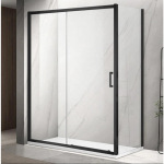 Dusel А-517В Black Matt 140х80х195 см, двері розсувні, прозора A517B1480 - купити в інтернет-магазині Техностар