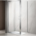 Dusel А-518 100х90х195 розпашна, профіль хром, скло прозоре A51810900 - купити в інтернет-магазині Техностар