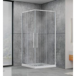 Dusel DSL194 Chrome1000х1000 стекло прозрачное - купити в інтернет-магазині Техностар