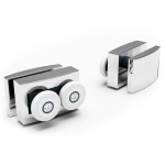 Dusel DSL194 Chrome1000х1000 стекло прозрачное - купити в інтернет-магазині Техностар