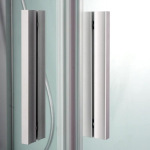 Dusel HIKE Satin 90x90x210 скло прозоре, профіль сатин 551002 - купити в інтернет-магазині Техностар