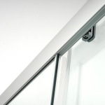 Dusel HIKE Satin 90x90x210 скло прозоре, профіль сатин 551002 - купити в інтернет-магазині Техностар
