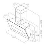 Elica BLOOM-S WH/A/85 - купити в інтернет-магазині Техностар