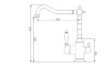 Fabiano  FKM 314 Inox Antique 8231.403.0328 - купити в інтернет-магазині Техностар