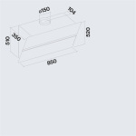 Falmec Fusion 85 Black Satin Glass 800 - купити в інтернет-магазині Техностар