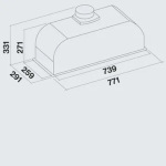 Falmec GRUPPO INCASSO EVO 70 P.E. (CGRW70.E3P2#EUI490F) - купити в інтернет-магазині Техностар