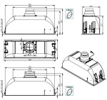 Falmec GRUPPO INCASSO PLUS 70 BLACK (800) CGIW70.E26P2#EUN490F - купити в інтернет-магазині Техностар