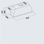 Falmec GRUPPO INCASSO PLUS NO DROP 90 stainless steel (CGPW90.E3P2EUI490F) - купити в інтернет-магазині Техностар