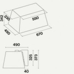Falmec LUMIERE E-ION 67 WHITE GLASS  450 - купити в інтернет-магазині Техностар