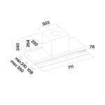 Falmec VIRGOLA Touch 75 Black (800) (CVJN75.E25P2#EUN490F) - купити в інтернет-магазині Техностар