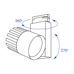 Feron AL105 40Вт 4000K чорний - купити в інтернет-магазині Техностар
