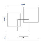 Feron AL6300 QUADRO M 90Вт білий - купити в інтернет-магазині Техностар
